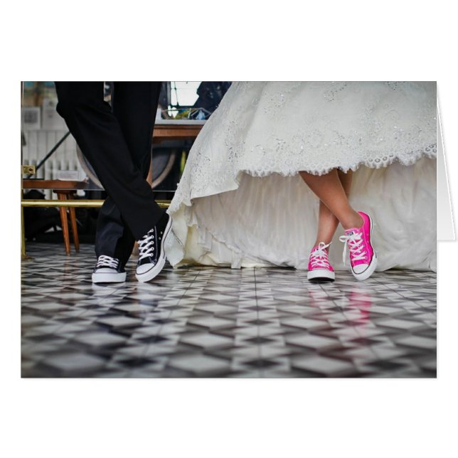 HAMbyWhiteGlove - Carte - Mariée et chambre en Bas (Devant horizontal)