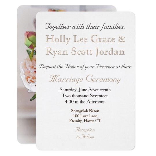 HAMbyWhiteGlove- Invitation/Envelope Peony Bouquet Card
