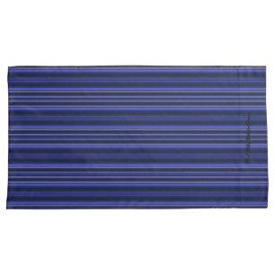 HAMbyWhiteGlove - Pillow Cases - Sapphire Stripe