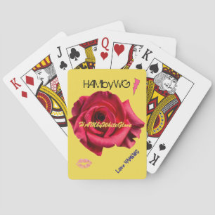 HAMbyWhiteGlove - Playing Cards - Comic Rose