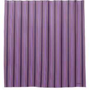 HAMbyWhiteGlove Shower Curtain - Amethyst Stripe
