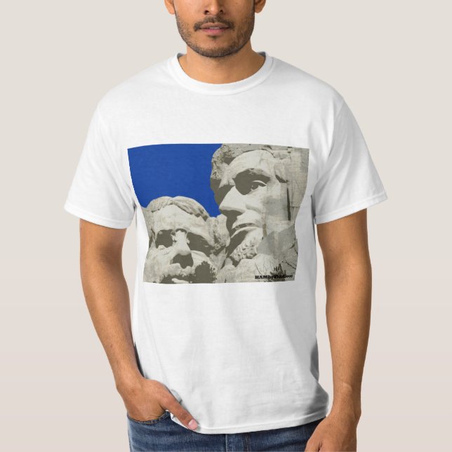 HAMbyWhiteGlove T-Shirt - Mt. Rushmore Peinture de (Devant)