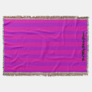 HAMbyWhiteGlove - Throw Blanket - Pink/Purple
