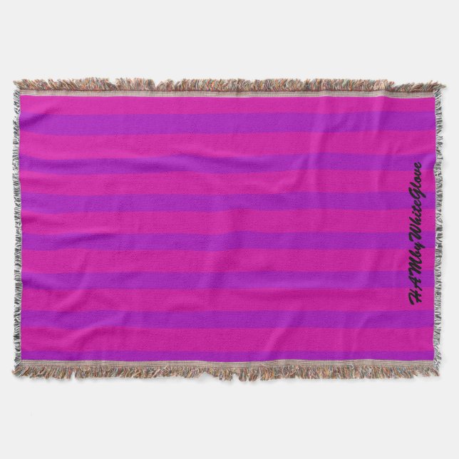 HAMbyWhiteGlove - Throw Blanket - Pink/Purple (Front)
