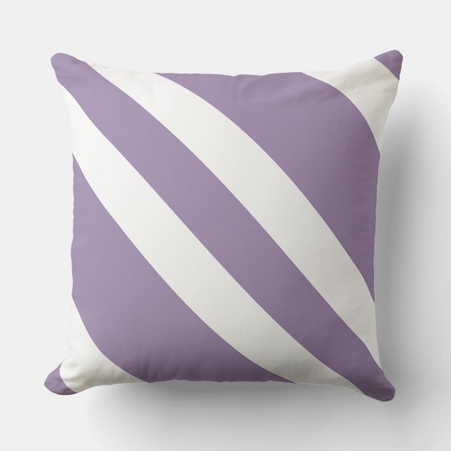 HAMbyWhiteGlove - Throw Pillow - Lavender White (Front)
