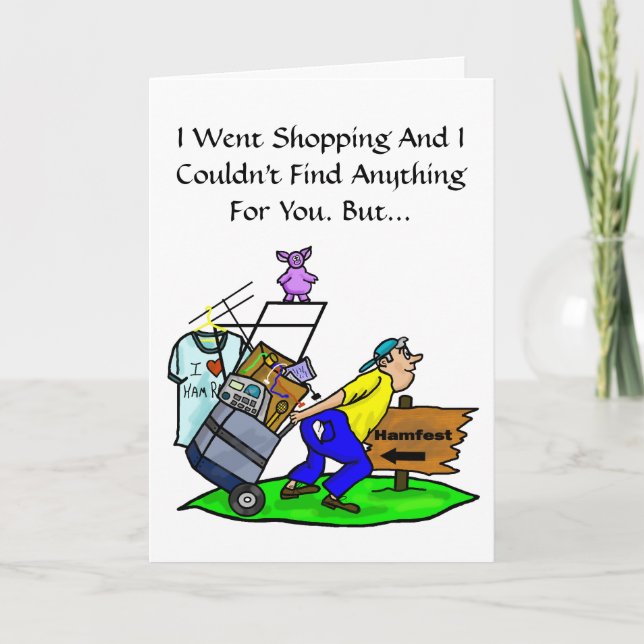 Hamfest Ham Radio Birthday Card  Customize It! (Front)