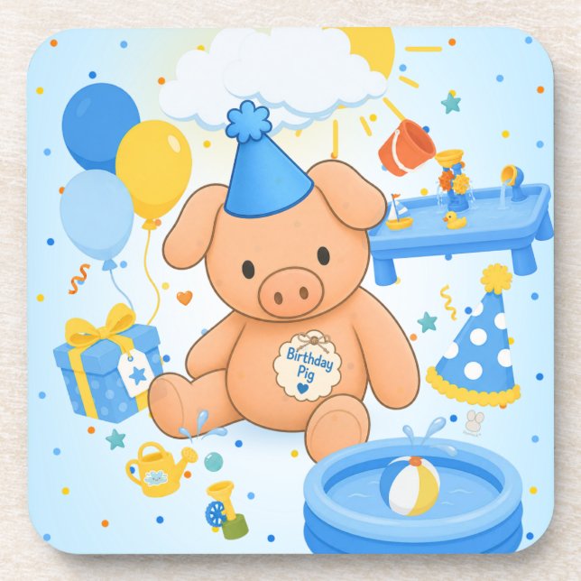 Hamhock's Splashtastic! Storybook Party Coasters (Front)