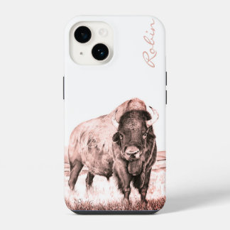 Hamilton ~ American Bison (salmon) iPhone 14 Case