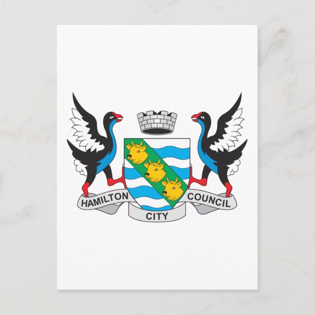 Hamilton Coat Of Arms Postcard (Front)