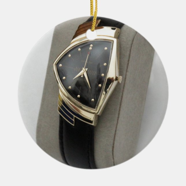Hamilton Electric Ventura Watch c.1957 Ceramic Ornament (Front)