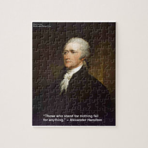 Hamilton Fall For Anything Quote Gift Jigsaw Puzzle