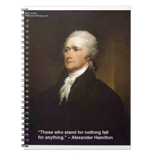 Hamilton Fall For Anything Quote Gift Notebook