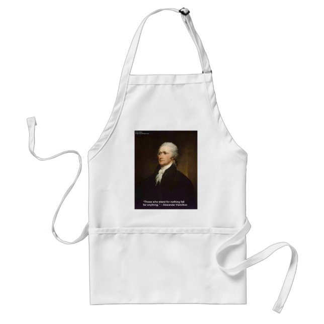 Hamilton Fall For Anything Quote Gift Standard Apron (Front)
