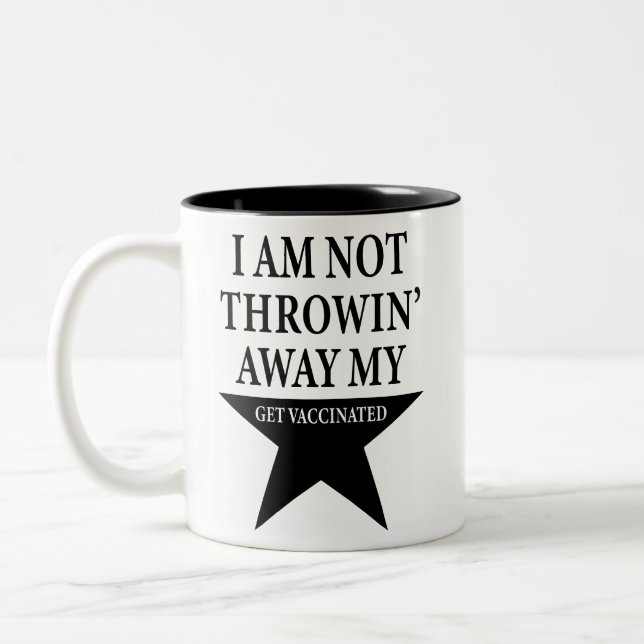 Hamilton - I Am Not Throwing Away My Shot Two-Tone Coffee Mug (Left)