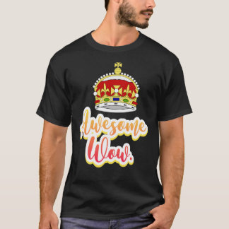 Hamilton king george awesome wow quote sticker Pul T-Shirt