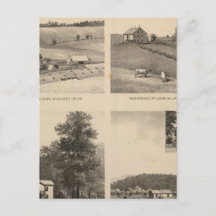 Hamilton, Landes, Yates residences, Horseshoe Farm Postcard