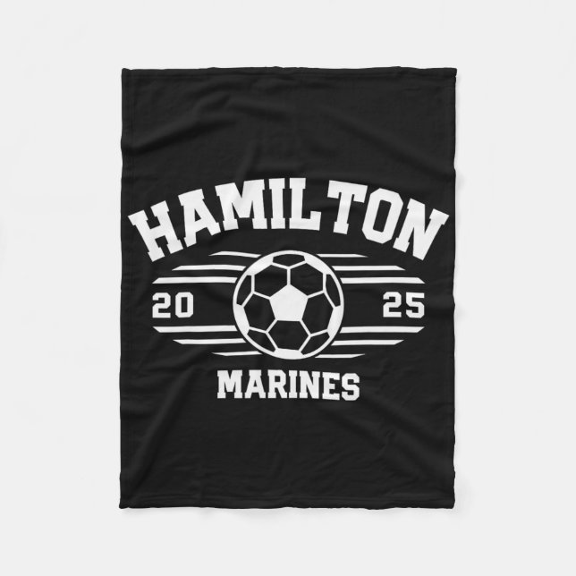 Hamilton Marines Soccer Byll 2025 Hs  Fleece Blanket (Front)