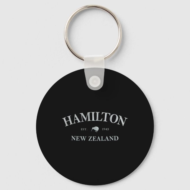 Hamilton New Zealand Hamilton Nz Graphic Print  Keychain (Front)