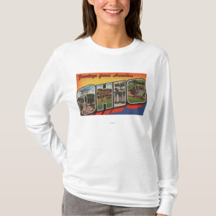 Hamilton, Ohio - Large Letter Scenes T-Shirt