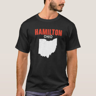 HAMILTON Ohio USA State America Travel Ohioan T-Shirt