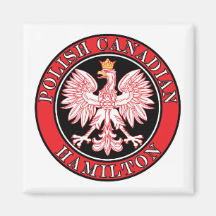 Hamilton Polish Canadian Eagle Magnet