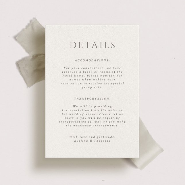 Hamilton Portait Wedding Details Card (Creator Uploaded)