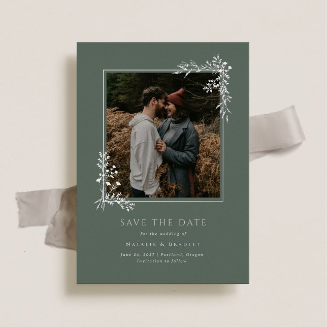 Hamilton Silver Greenery Wedding Save the Date (Creator Uploaded)