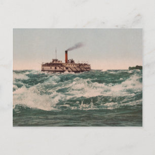 Hamilton Steamboat, Lachine Rapids near Montreal Postcard