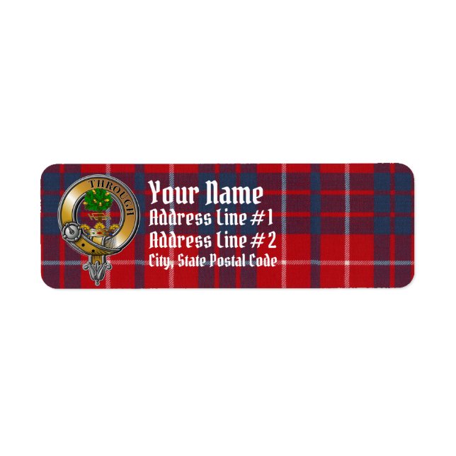 Hamilton Tartan & Badge (Devant)