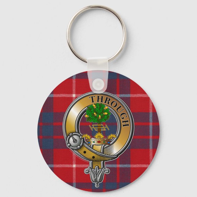 Hamilton Tartan & Badge Keychain (Front)