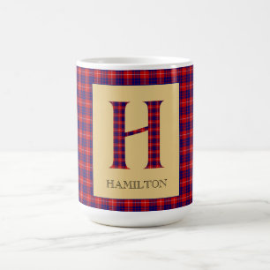 Hamilton Tartan Monogram H   Coffee Mug