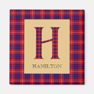 Hamilton Tartan Monogram H Keychain Magnet