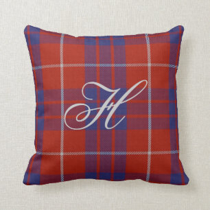 Hamilton Tartan Monogram Pillow