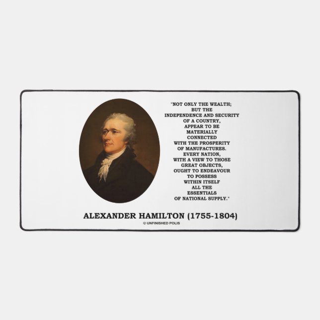 Hamilton Wealth Independence Security Manufactures Desk Mat (Front)