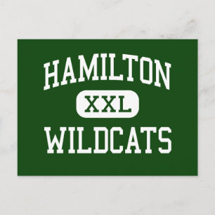Hamilton - Wildcats - High - Milwaukee Wisconsin Postcard