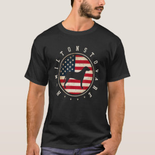 Hamiltonstovare Usa Flag 4th July Dog Mom Dad T-Shirt