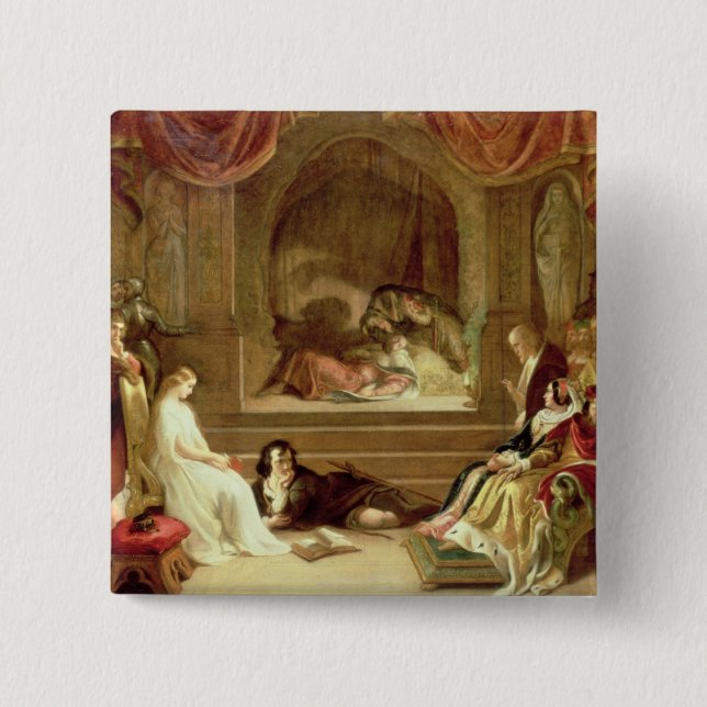 Hamlet 2 Inch Square Button (Front)