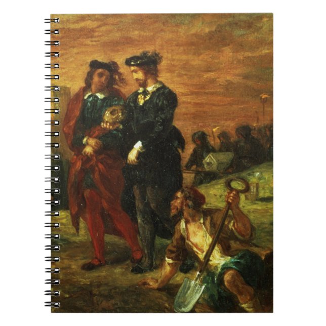 Hamlet and Horatio in the Cemetery, 1859 (oil on c Notebook (Front)
