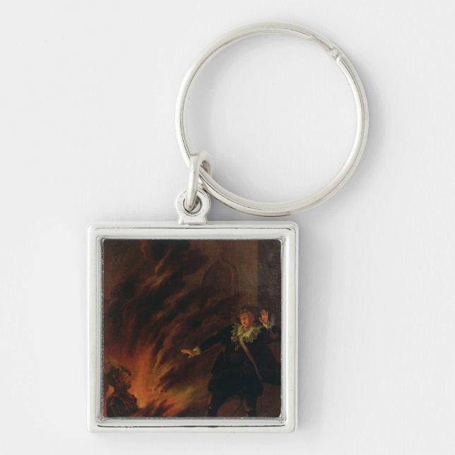 Hamlet and the Ghost of his Father Keychain (Front)