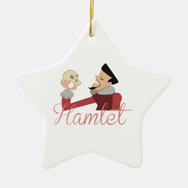 Hamlet Ceramic Ornament (Front)