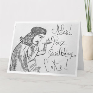 Hamlet Contemplates the Fate of Birthday Cakes  Card