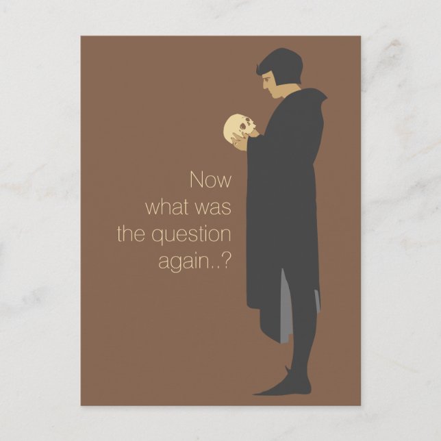 Hamlet holding a skull CC0720 Beggarstaffs Postcard (Front)