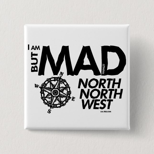 Hamlet NNW 2 Inch Square Button (Front)