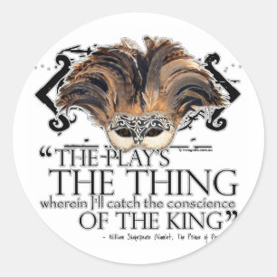 Hamlet Play Quote Classic Round Sticker