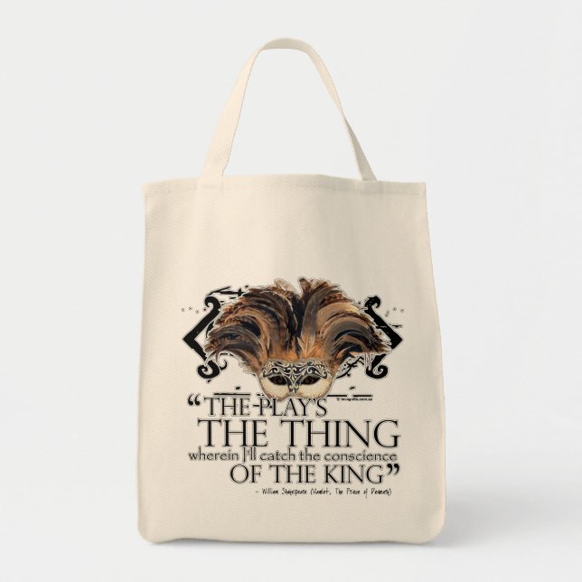 Hamlet Play Quote Tote Bag (Front)