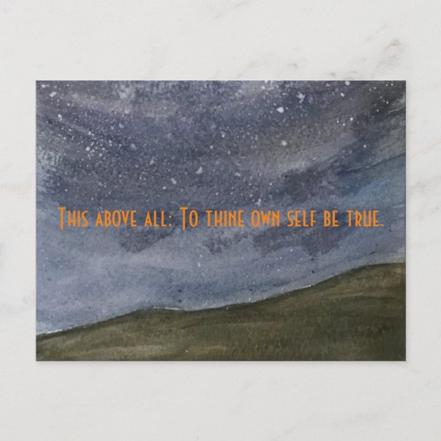 Hamlet Quote Postcard (Front)