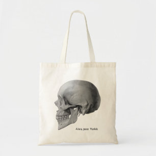 Hamlet Shakespeare skull poor Yorick book tote