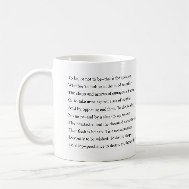 Hamlet Soliloquy Coffee Mug (Left)