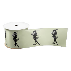 Hamlet The Bard Green Satin Ribbon
