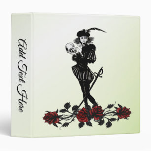 Hamlet The Bard Lime Green Binder